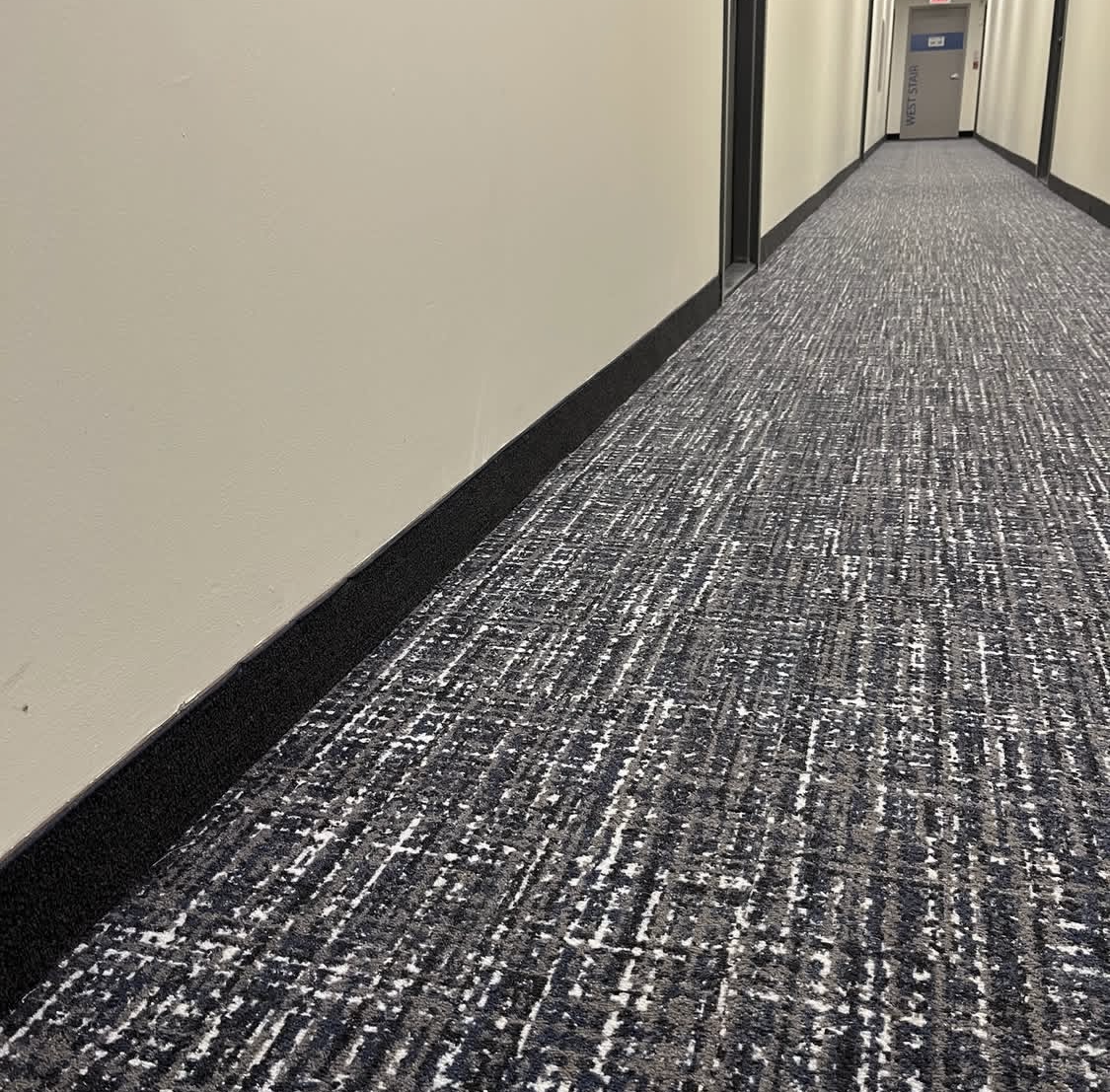 Carpet tile flooring installation detail
