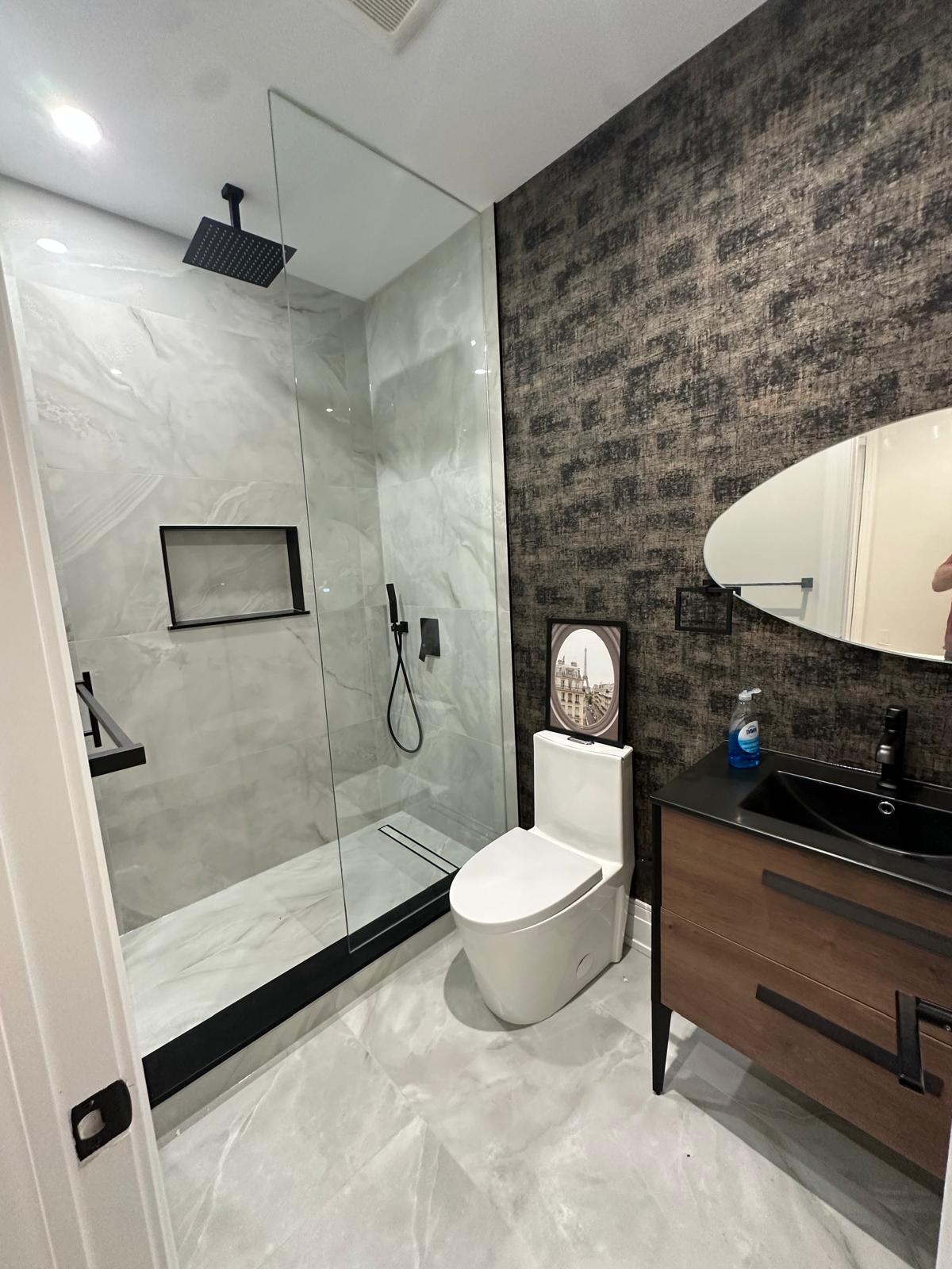 Washroom renovation detail