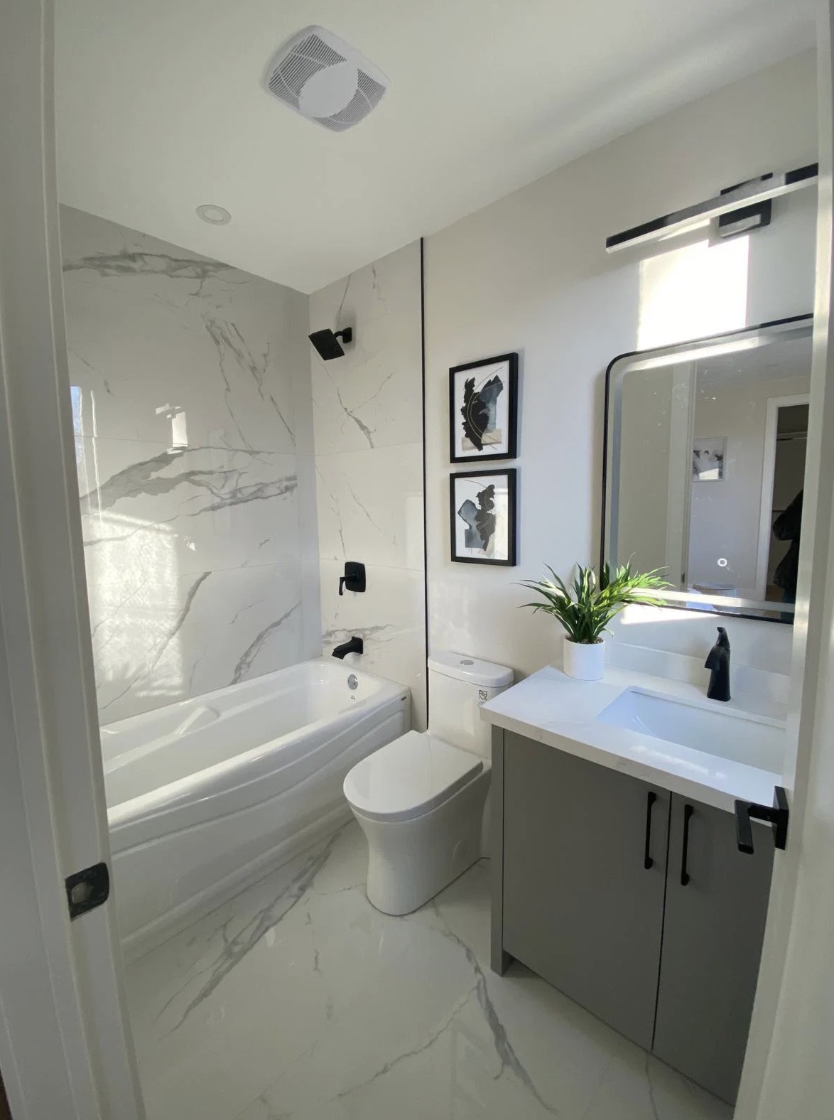 Washroom renovation detail