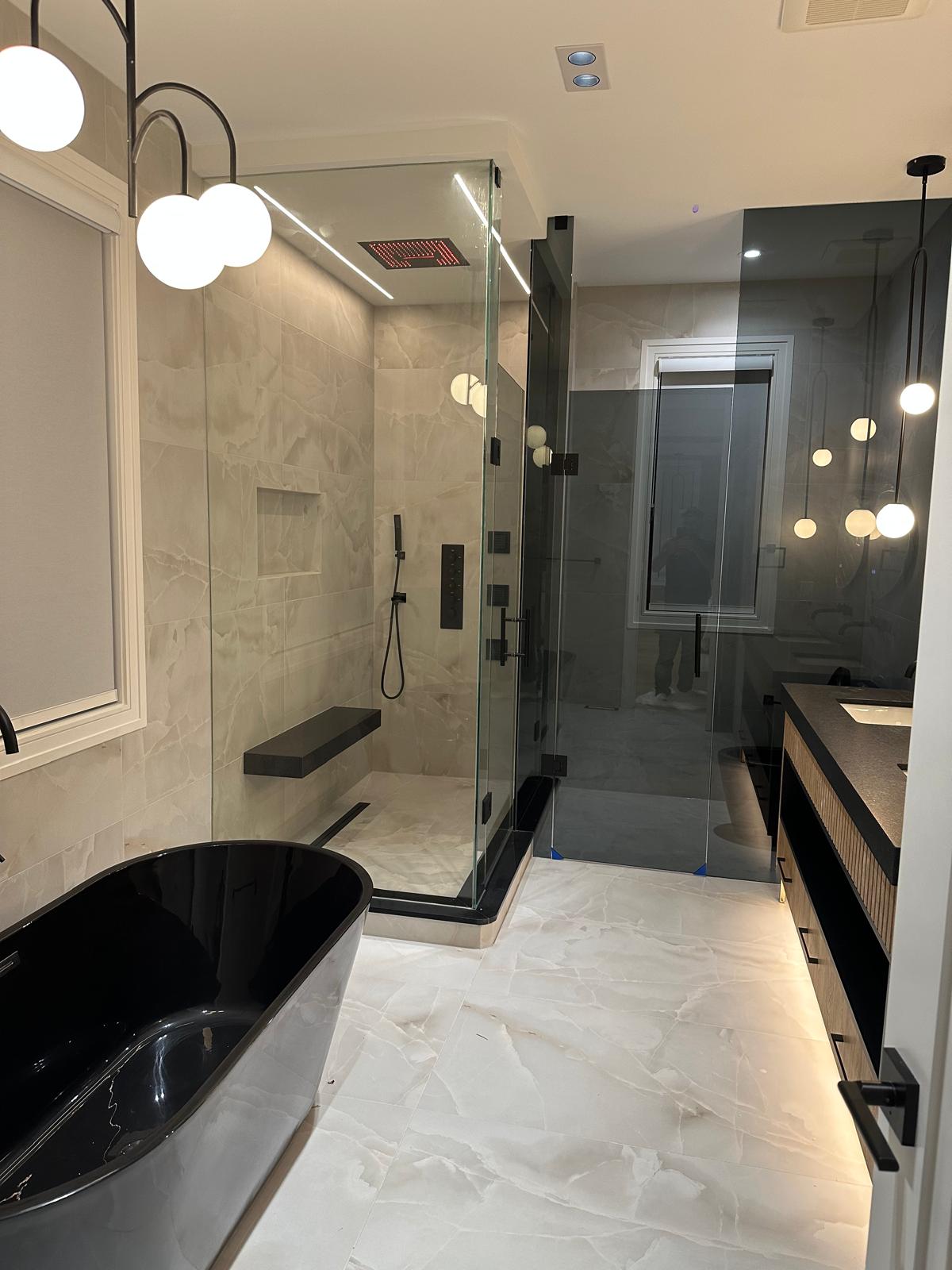 Washroom renovation detail